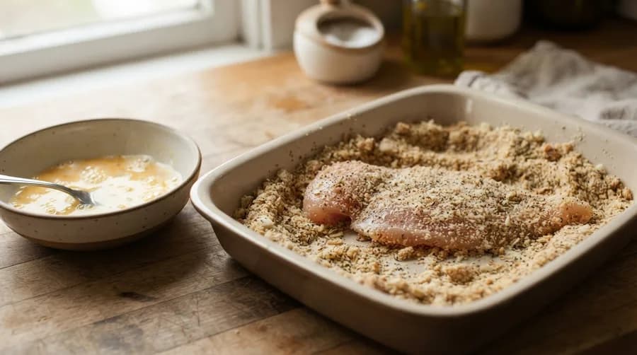 Приготовление курицы пармезан без обычной панировки